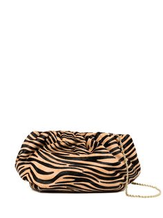 Loeffler Randall клатч Salem с зебровым принтом