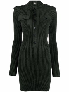 Bottega Veneta платье в рубчик