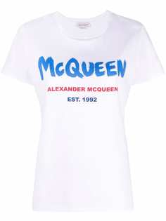 Alexander McQueen футболка с логотипом