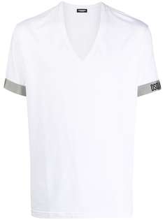 Dsquared2 футболка с V-образным вырезом и логотипом