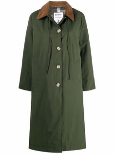 Barbour однобортное пальто