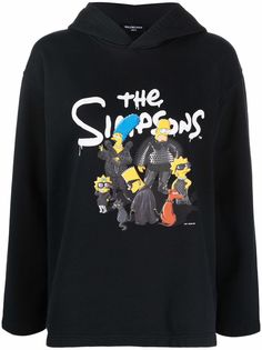 Balenciaga худи с принтом из коллаборации с The Simpsons
