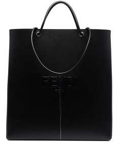 Fendi сумка-тоут с тисненым логотипом