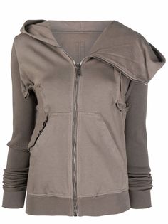 Rick Owens DRKSHDW худи асимметричного кроя с молнией