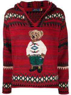 Polo Ralph Lauren шерстяной джемпер Polo Bear с капюшоном