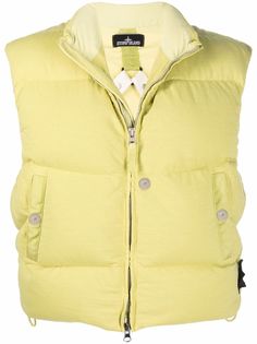 Stone Island Shadow Project дутый жилет на молнии