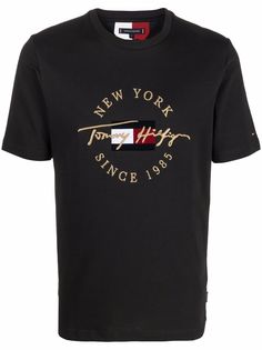 Tommy Hilfiger футболка с вышитым логотипом