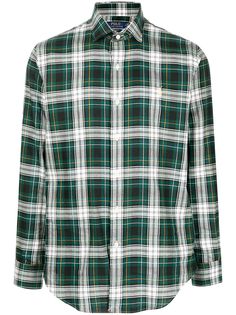 Polo Ralph Lauren рубашка с длинными рукавами и вышивкой