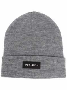 Woolrich шапка бини с нашивкой-логотипом