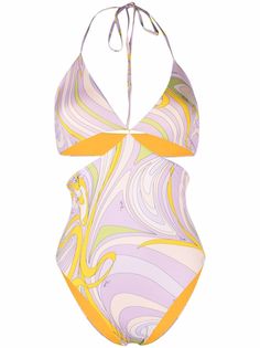 Emilio Pucci купальник с принтом Onde