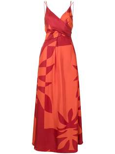 MANNING CARTELL шелковое платье Flame Tree