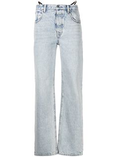 Alexander Wang прямые джинсы с ремешками