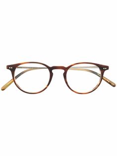 Oliver Peoples очки в круглой оправе черепаховой расцветки