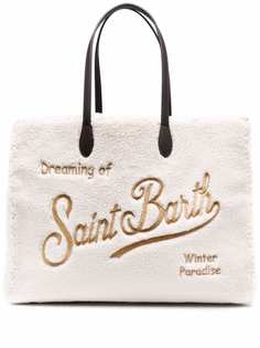 MC2 Saint Barth сумка-тоут Vivian из шерпы с вышитым логотипом