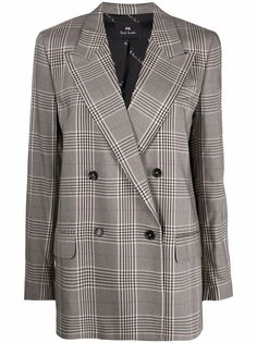 PS Paul Smith двубортный блейзер в клетку