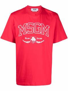 MSGM футболка Est. 2009 с логотипом