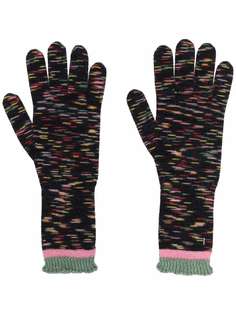 M Missoni трикотажные перчатки в полоску
