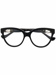 Gucci Eyewear очки в круглой оправе с логотипом