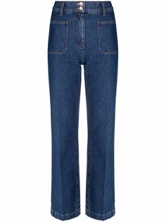 A.P.C. укороченные брюки с завышенной талией