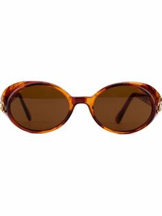Chanel Pre-Owned солнцезащитные очки 2000-х годов черепаховой расцветки с логотипом CC