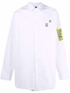 Raf Simons X Fred Perry рубашка с вышитым логотипом