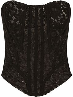 Dolce & Gabbana топ с кружевом