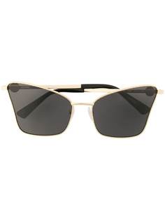 Moschino Eyewear солнцезащитные очки в оправе бабочка