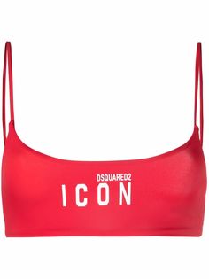 Dsquared2 лиф бикини с принтом Icon