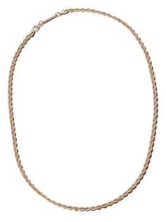Zoë Chicco цепочка на шею Twist Chain из желтого золота