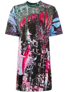 Christopher Kane футболка с абстрактным принтом