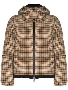 Moncler пуховик Bugrane в клетку