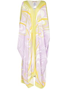 Emilio Pucci платье макси с принтом Onde