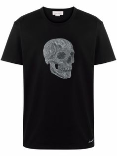 Alexander McQueen футболка с принтом Skull