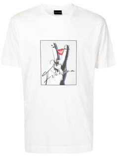 Emporio Armani футболка с графичным принтом