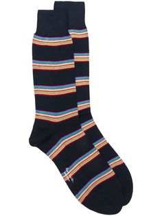 PAUL SMITH носки с вышитыми полосками