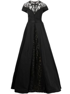 Tadashi Shoji платье с кружевом и короткими рукавами