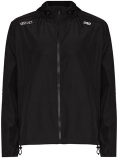 Versace куртка с капюшоном и принтом Greca