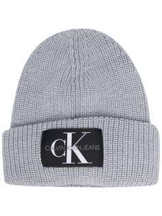 Calvin Klein Jeans шапка бини с нашивкой-логотипом