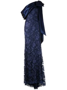 Tadashi Shoji платье мини на одно плечо с бантом