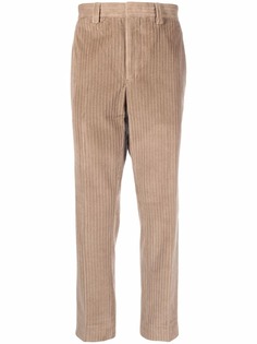 Ermenegildo Zegna вельветовые брюки строгого кроя