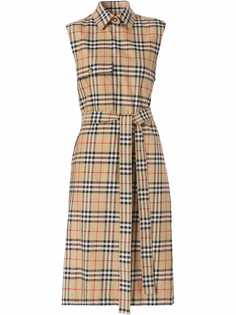 Burberry платье-рубашка в клетку Vintage Check