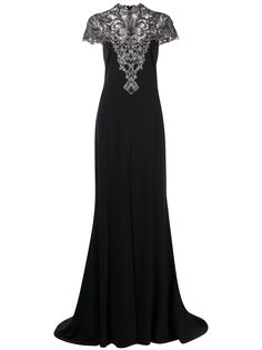 Tadashi Shoji платье с аппликацией и рукавами кап