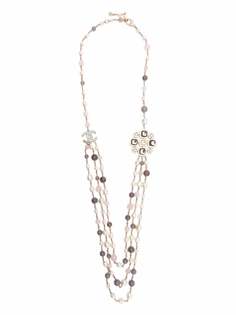 Chanel Pre-Owned колье 2012-го года с жемчугом и логотипом CC