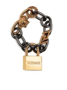 Versace браслет с подвеской в виде замка