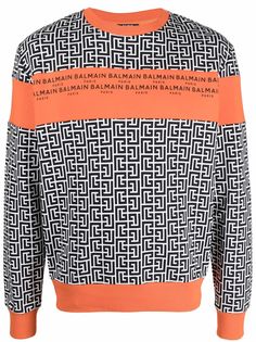 Balmain толстовка с монограммой