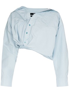 Jacquemus укороченный топ La Chemise Mejean