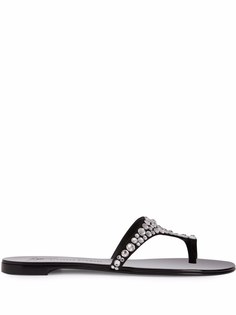 Giuseppe Zanotti сандалии Nebula с кристаллами
