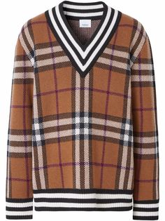 Burberry кашемировый джемпер в клетку