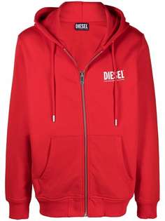 Diesel худи Green Label на молнии с логотипом