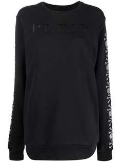 Philipp Plein толстовка с декором Skull из кристаллов